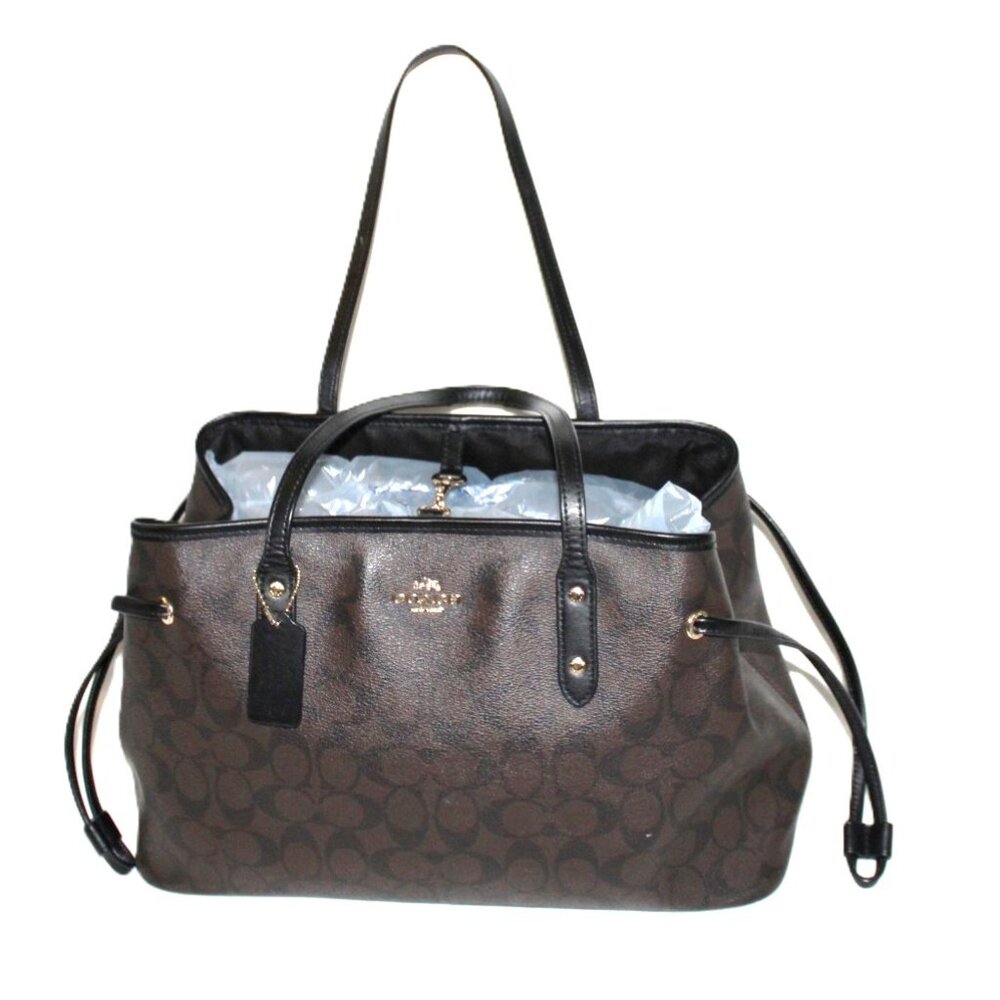 Coach Pre-owned Signature Drawstring Carry All Shoulder Bag